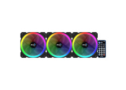 Aerocool Orbit RC 3x120MM RGB/GAMING +Remote 14.1dB/ RGB