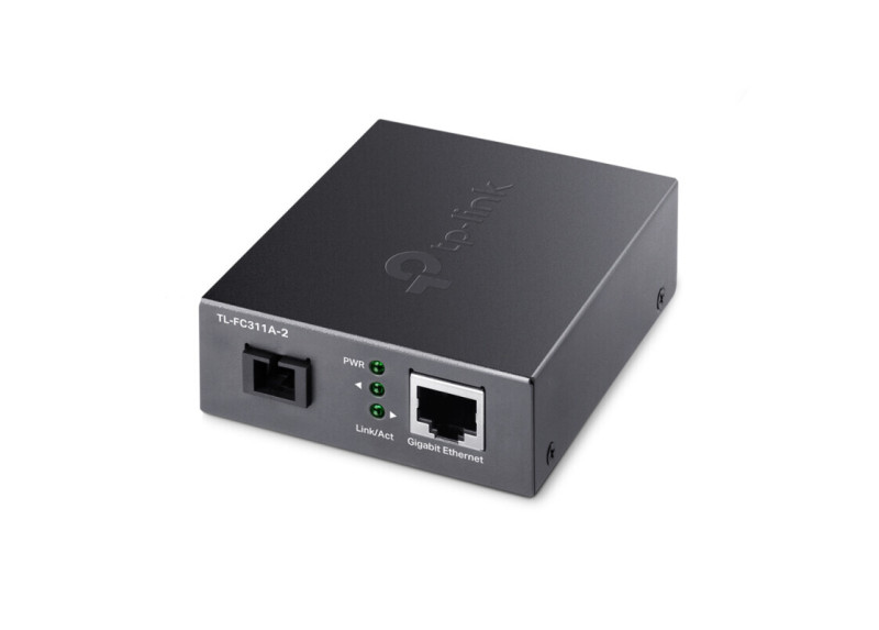 TP-Link TL-FC311A-2 netwerk media converter 1000 Mbit/s Single-mode Zwart