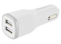 Mobiparts Car Charger Dual USB 4.8A White