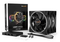 be quiet! Light Wings | 140mm PWM Triple Pack Computer behuizing Ventilator 14 cm Zwart 1 stuk(s)