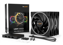 be quiet! Light Wings | 140mm PWM Triple Pack high-speed Computer behuizing Ventilator 14 cm Zwart 3 stuk(s)