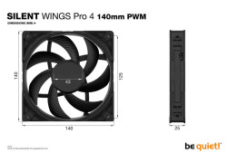 be quiet! SILENT WINGS PRO 4 | 140mm PWM Computer behuizing Ventilator 14 cm Zwart 1 stuk(s)