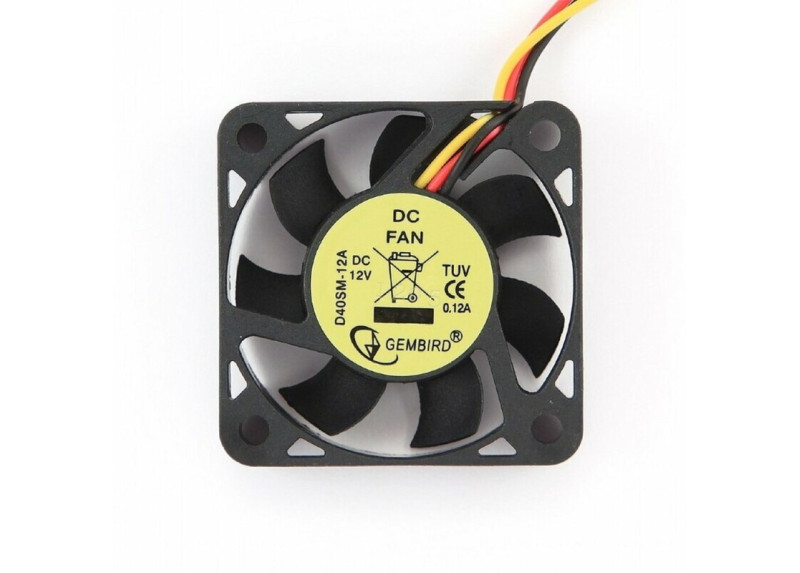 Gembird FANCASE2/BALL koelsysteem voor computers Computer behuizing Ventilator 9 cm Zwart