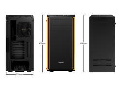 be quiet! Pure Base 600 Window Midi Tower Zwart, Oranje