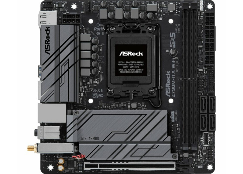 Asrock Z790M-ITX WiFi | Socket LGA 1700 | Intel Z790 | 2xDDR5 | Mini-ITX | Moederbord