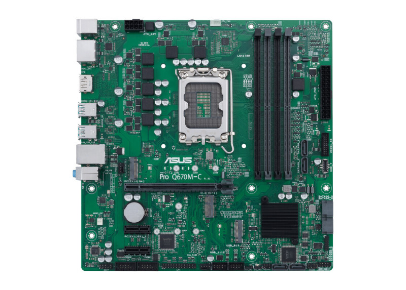 ASUS PRO Q670M-C-CSM | Socket LGA 1700 | Intel Q670 | 4xDDR5 | Micro-ATX | Moederbord