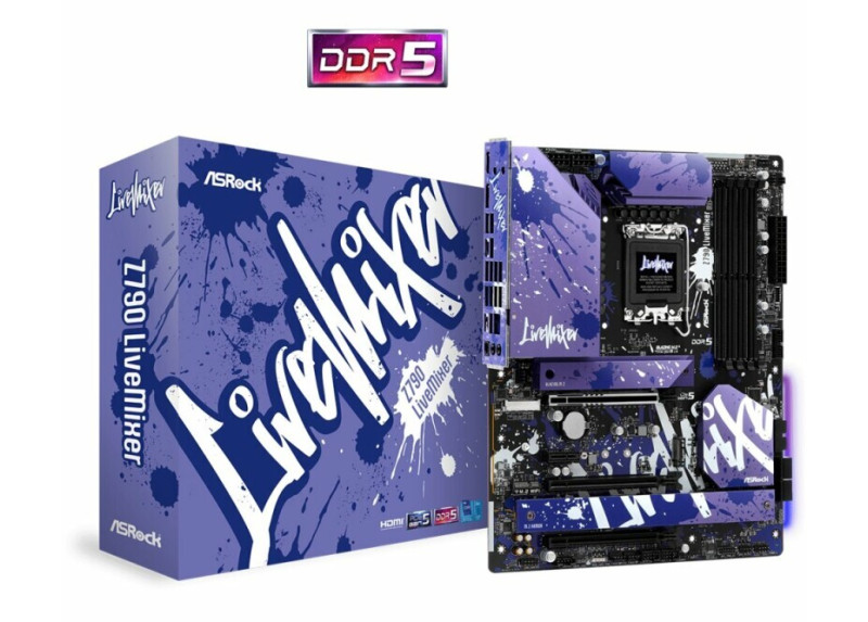 Asrock Z790 LiveMixer | Socket LGA 1700 | Intel Z790 | 4xDDR5 | ATX | Moederbord