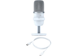 HyperX SoloCast - USB Microphone (White) Wit Microfoon voor spelcomputers