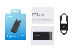 Samsung T5 EVO 2TB Portable SSD - 460 MB/s Zwart