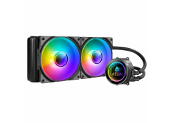 Azza LCAZ-240C-ARGB koelsysteem voor computers Processor Kit voor vloeistofkoeling 12 cm Zwart 1 stuk(s)