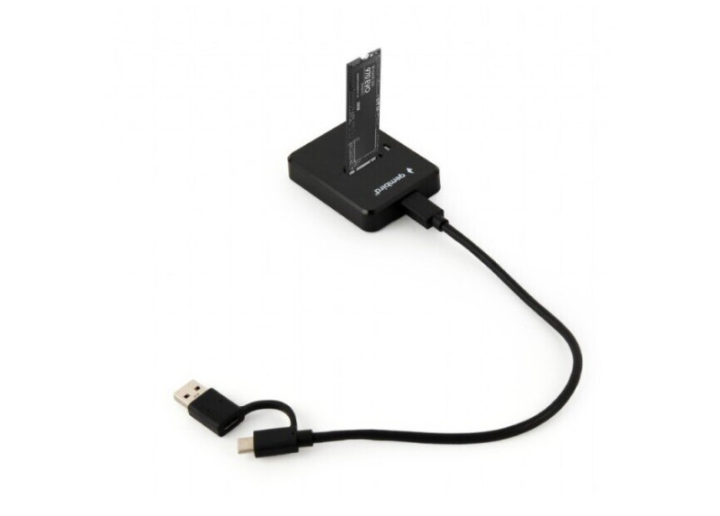 Gembird DD-U3M2 basisstation voor opslagstations USB 3.2 Gen 1 (3.1 Gen 1) Type-C Zwart