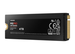 Samsung 990 PRO 4TB NVMe SSD M.2 - 7450MB/s - Heatsink
