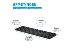HP 450 programmeerbaar draadloos toetsenbord