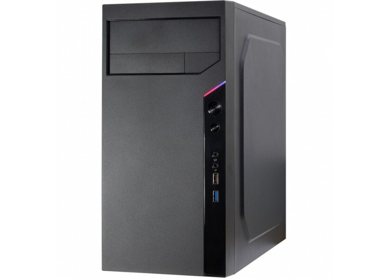 Inter-Tech IT-6505 Retro Micro Tower Zwart