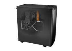 be quiet! PURE BASE 501 Black – Midi Tower PC Behuizing | Stijlvol & Stil | ATX-ondersteuning | 2x 140mm Ventilatoren