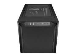 be quiet! PURE BASE 501 Black – Midi Tower PC Behuizing | Stijlvol & Stil | ATX-ondersteuning | 2x 140mm Ventilatoren
