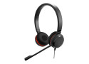 Jabra Evolve 20SE MS Stereo Bedraade USB On-Ear Headset (Zwart) Microsoft Teams Gecertificeerd