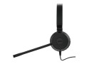 Jabra Evolve 20SE MS Stereo Bedraade USB On-Ear Headset (Zwart) Microsoft Teams Gecertificeerd