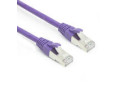 ACT Paarse 0,25 meter SFTP CAT6A patchkabel snagless met RJ45 connectoren