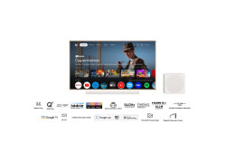 TCL NXTFRAME 55A300W Pro Wit QLED TV | 55&#039;&#039; Ultra HD 4K | Draadloze Soundbar en Subwoofer | Wi-Fi | Smart TV | Google 