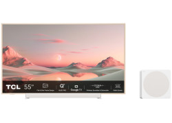TCL NXTFRAME 55A300W Pro Wit QLED TV | 55&#039;&#039; Ultra HD 4K | Draadloze Soundbar en Subwoofer | Wi-Fi | Smart TV | Google 