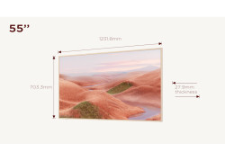 TCL NXTFRAME 55A300W Wit QLED TV | 55&#039;&#039; Ultra HD 4K | Wi-Fi | Smart TV | Google TV | HDR10+ | 120Hz