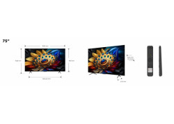 TCL 75C655 QLED TV | 75&#039;&#039; Ultra HD 4K | Wi-Fi | Smart TV | Google TV | HDR10+ | 60Hz