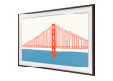 Samsung Lijst voor 85&#039;&#039; Samsung the Frame TV - Modern Walnoothout
