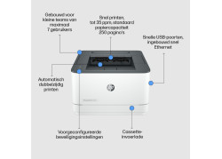 HP LaserJet Pro 3002dn Laserprinter | 1200 x 1200 DPI | Ethernet | Zwart/Wit