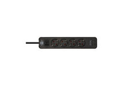 Brennenstuhl E-color PDU 4 contacten, met schakelaar, 2x USB-C, 1.5m