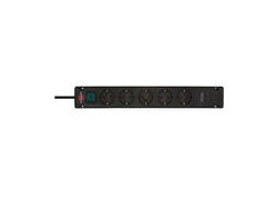 Brennenstuhl Bremounta PDU 5 contacten, met schakelaar, 2x USB-C, 3m