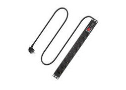 ACT Stekkerdoos PDU 19" CEE7/7 8-voudig type F, 2,5m H05VV-F 3G1.5