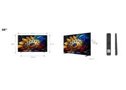 TCL 98C655 98" | Ultra HD 4K QLED Smart TV | Google TV | Dolby Vision & HDR10+ | 60Hz | AI Picture & Sound | Wifi & Bluetooth