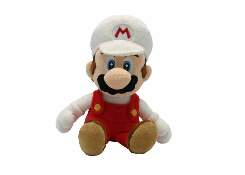 Super Mario Plushfiguur Fire Mario 21cm Super Mario Plushfiguur Fire Mario 21cm