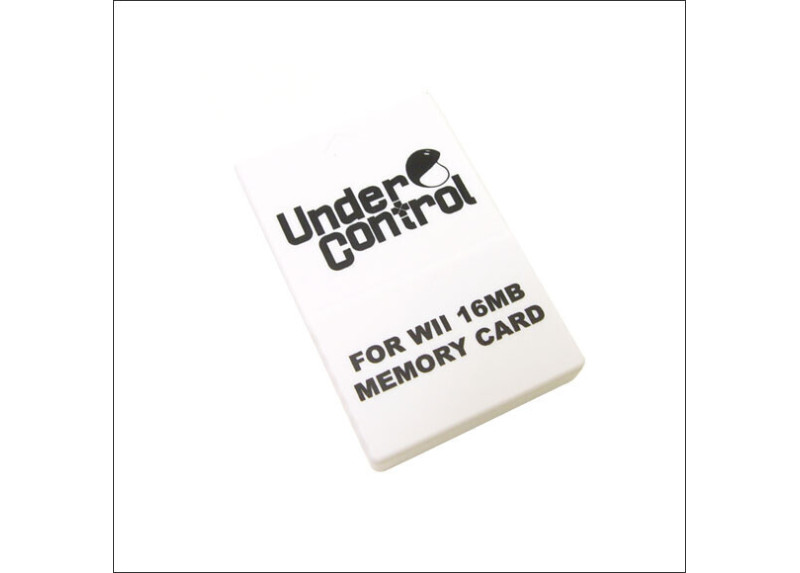 Under Control Memory Card - Wii en GameCube - 16MB - Zwart Under Control Memory Card - Wii en GameCube - 16MB - Zwart