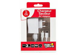 Under Control Charger DS Lite / Dsi / DSi XL / 3DS / 3DS XL / New 3DS XL White
