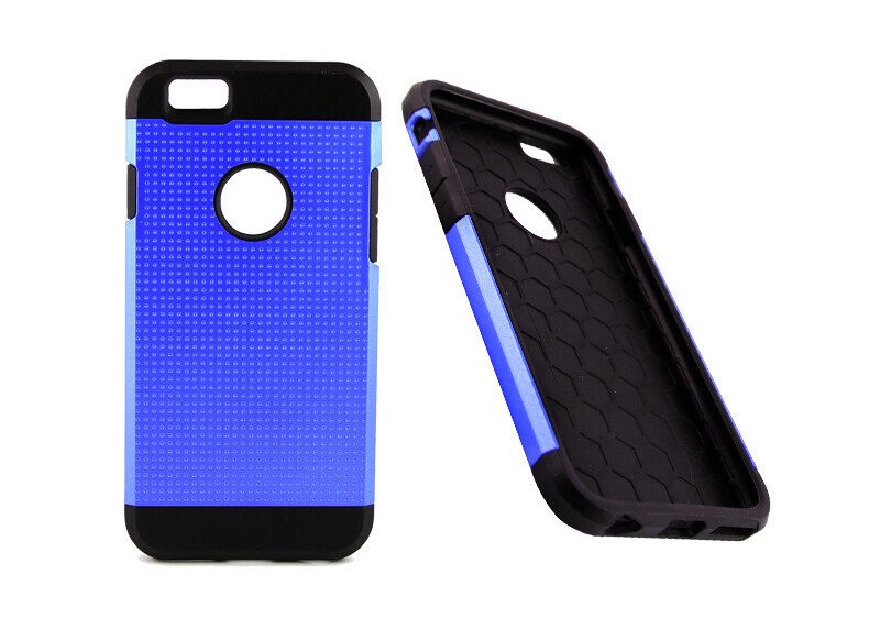 AA iPhone 6/6s (Blauw) Slim Gepantserd zwaar metalen Silicone Hoesje AA iPhone 6/6s (Blauw) Slim Gepantserd zwaar metalen Silicone Hoesje