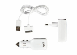 Under Control Iphone 4 AC Adapter + Auto Oplader + USB Kabel