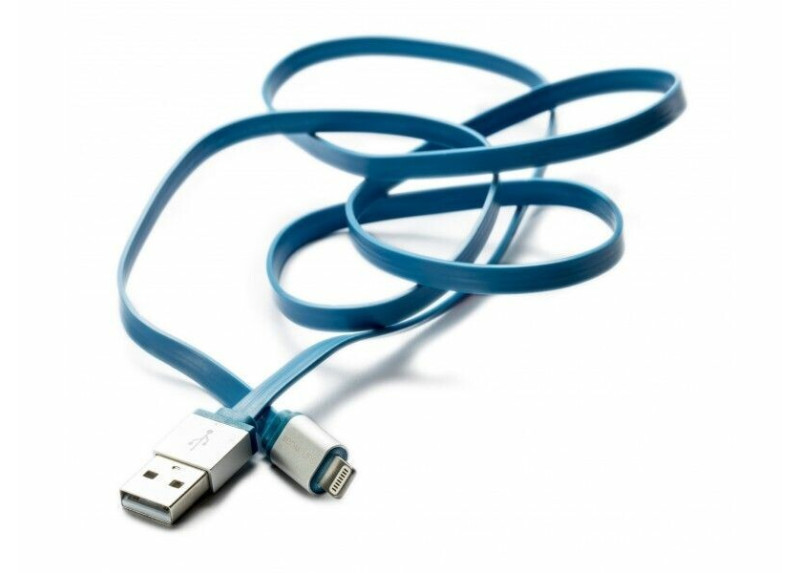 Boompods Cables Flatline Micro USB for Android, Blue Boompods Cables Flatline Micro USB for Android, Blue