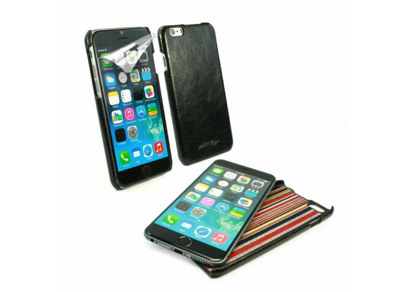 Alston Craig Slim-Shell Klassiek Origineel Leren Hoesje Voor Apple iPhone 6/6s - Zwart Alston Craig Slim-Shell Klassiek Origineel Leren Hoesje Voor Apple iPhone 6/6s - Zwart