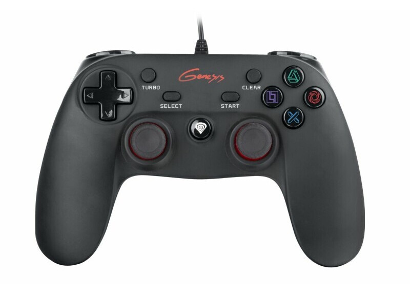 Genesis PS3/PC Wired Gamepad P65, black Genesis PS3/PC Wired Gamepad P65, black