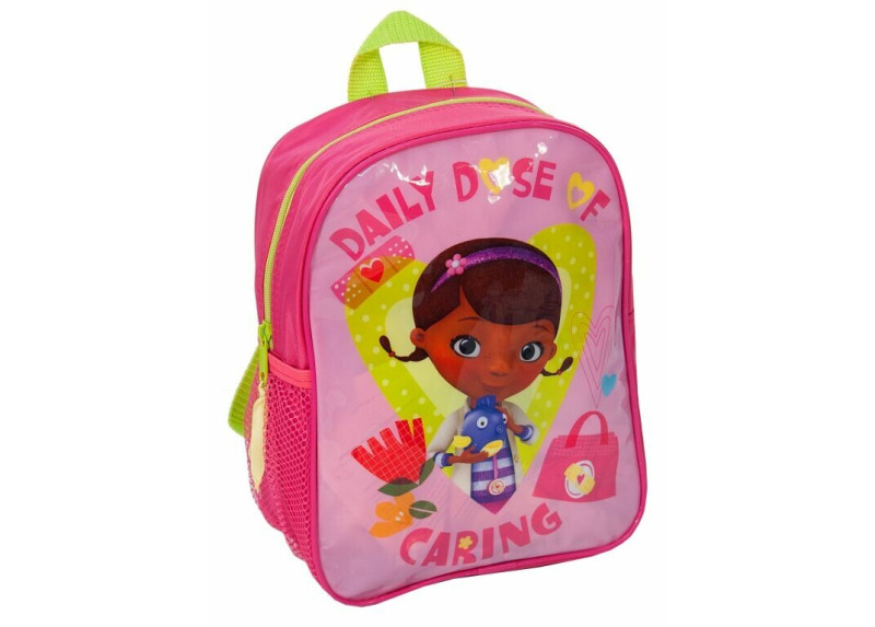 De Speelgoeddokter Rugzak 28 cm met 1 vak - Roze / Groen De Speelgoeddokter Rugzak 28 cm met 1 vak - Roze / Groen