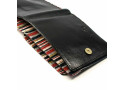 Alston Craig echt vintage lederen RFID blokkerende/ NFC ID Mens Tec portemonnee- Zwart