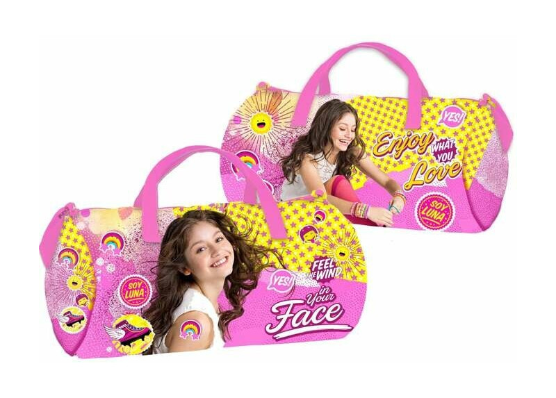 Disney Soy Luna Enjoy Love - Sporttas - 43 cm - Roze - Geel Disney Soy Luna Enjoy Love - Sporttas - 43 cm - Roze - Geel