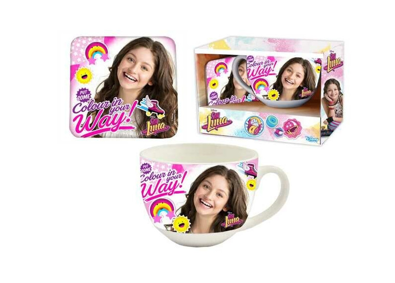 Disney Soy Luna - Cadeauset - Mok - Onderzetter Disney Soy Luna - Cadeauset - Mok - Onderzetter