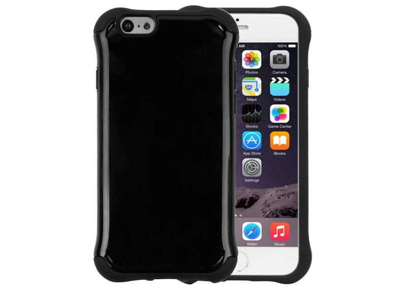 Tuff-Luv - TPU Gel hoes dubbele laag voor Iphone 6 plus en 6S Plus - Zwart Tuff-Luv - TPU Gel hoes dubbele laag voor Iphone 6 plus en 6S Plus - Zwart