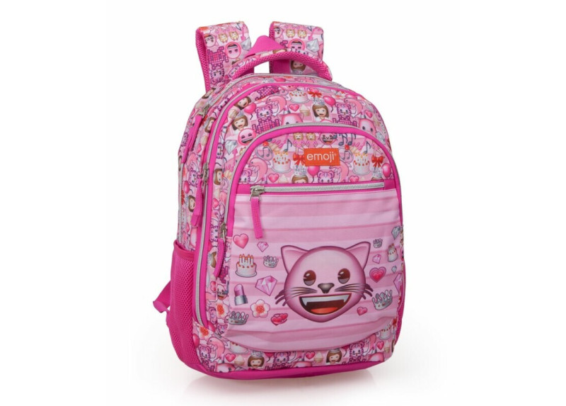 Emoji - Kat - Rugzak - 44.5 cm hoog - Roze Emoji - Kat - Rugzak - 44.5 cm hoog - Roze