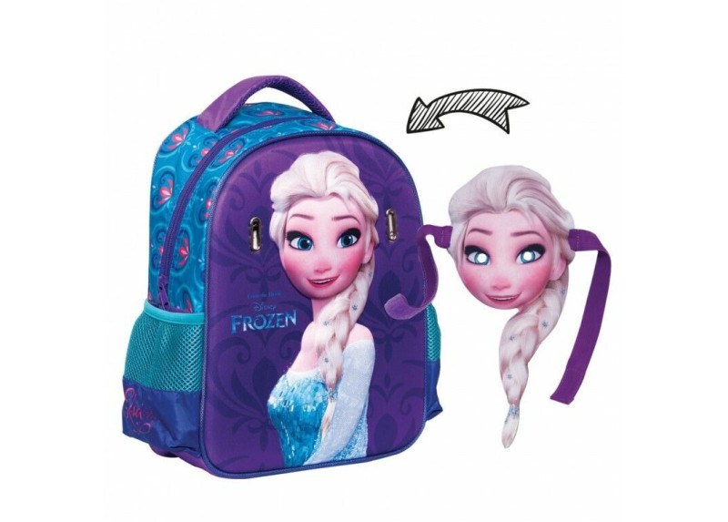 Frozen Elsa - Rugzak - met masker - Kinderen - 31 cm hoog - Paars/Blauw Frozen Elsa - Rugzak - met masker - Kinderen - 31 cm hoog - Paars/Blauw