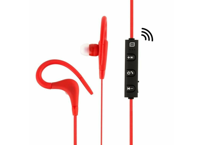 Konix Sport in ear koptelefoon - Bluetooth - Rood Konix Sport in ear koptelefoon - Bluetooth - Rood