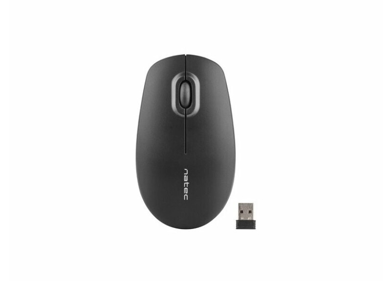 Natec Martin optische draadloze muis zwart - 1600 dpi Natec Martin optische draadloze muis zwart - 1600 dpi